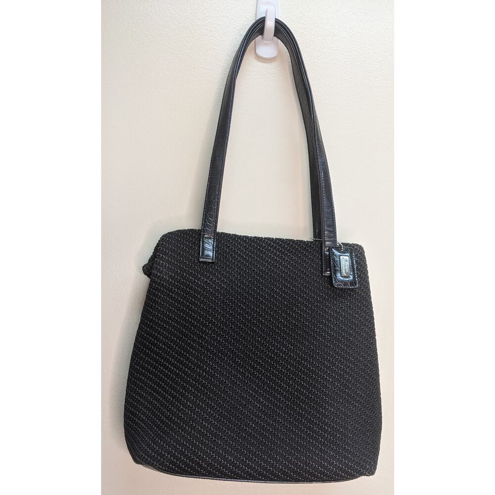 Stone Mountain textur fabric leather bottom handle